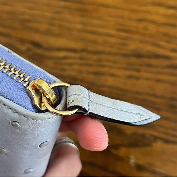 Gucci GG Marmont Ostrich Leather All Around Zippy Wallet W/Dustbag - Picture 14 of 16